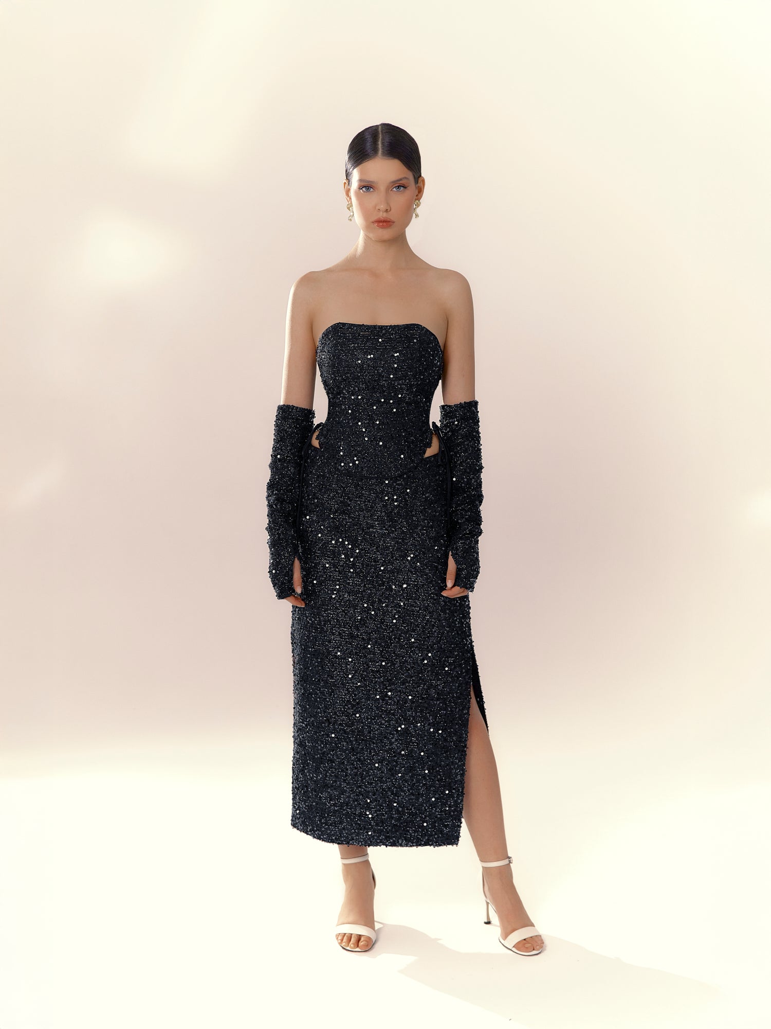 Nox Black Sequin Corset