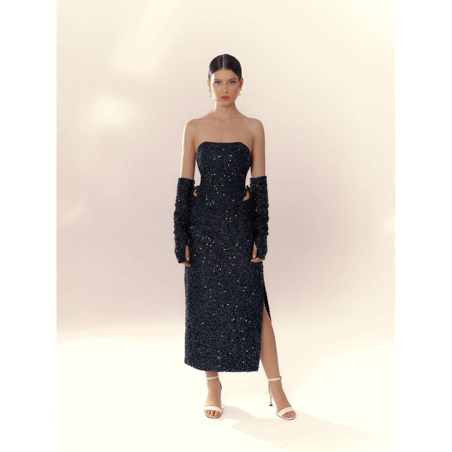 Nox Black Sequin Skirt