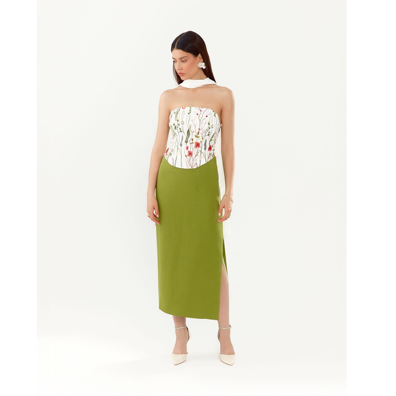 Flora Silk Corset