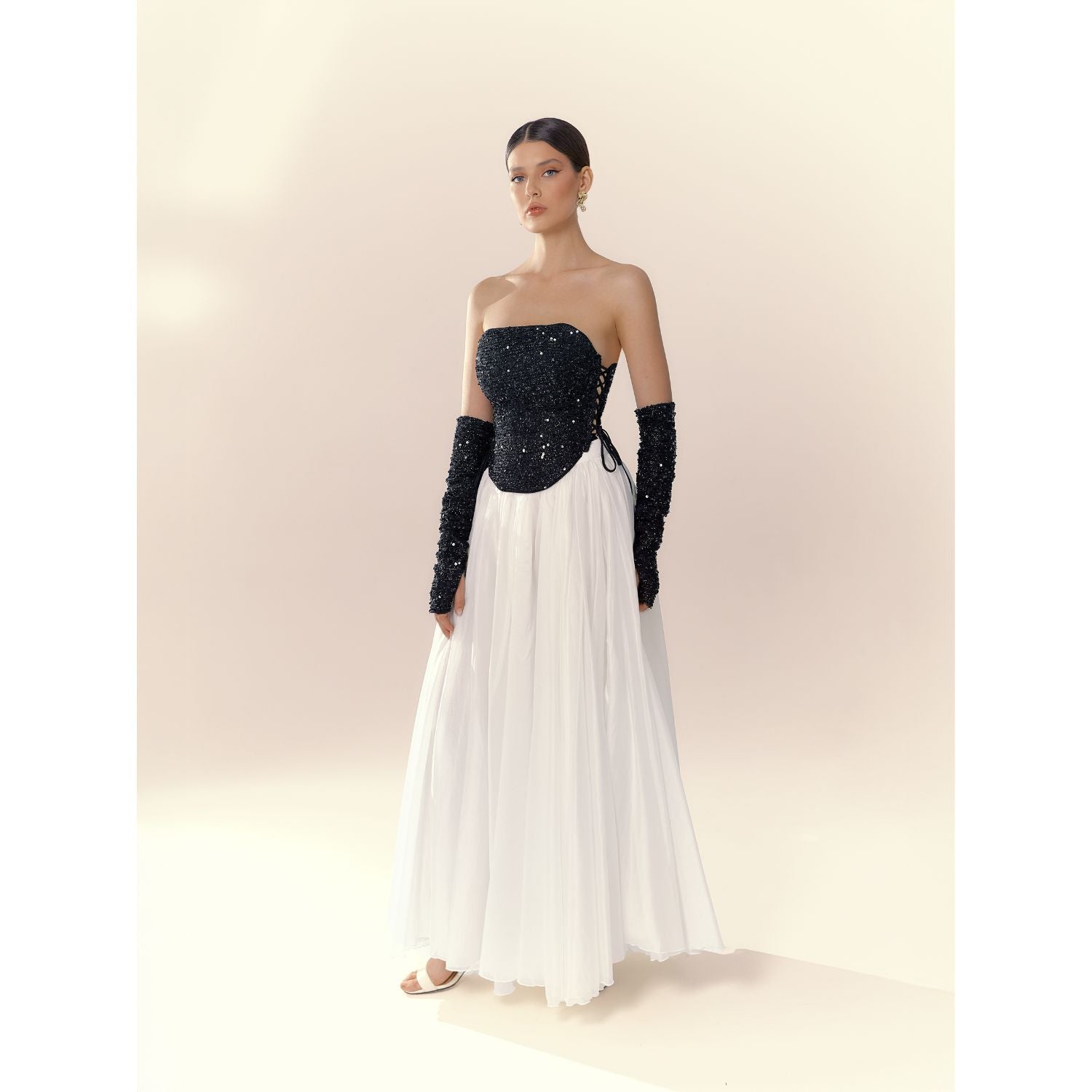 Nox Black Sequin Corset