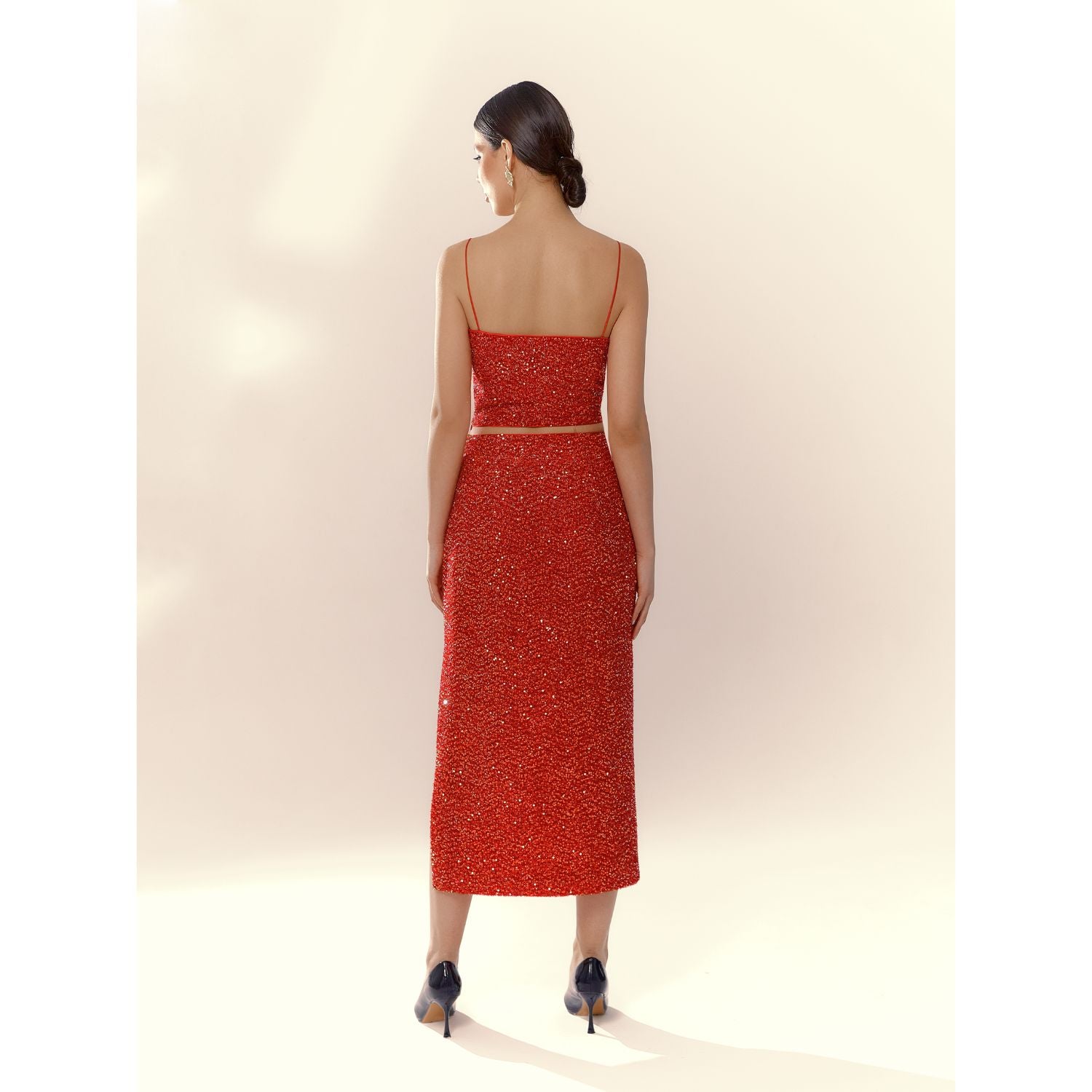 Топ Riva Red Sequin