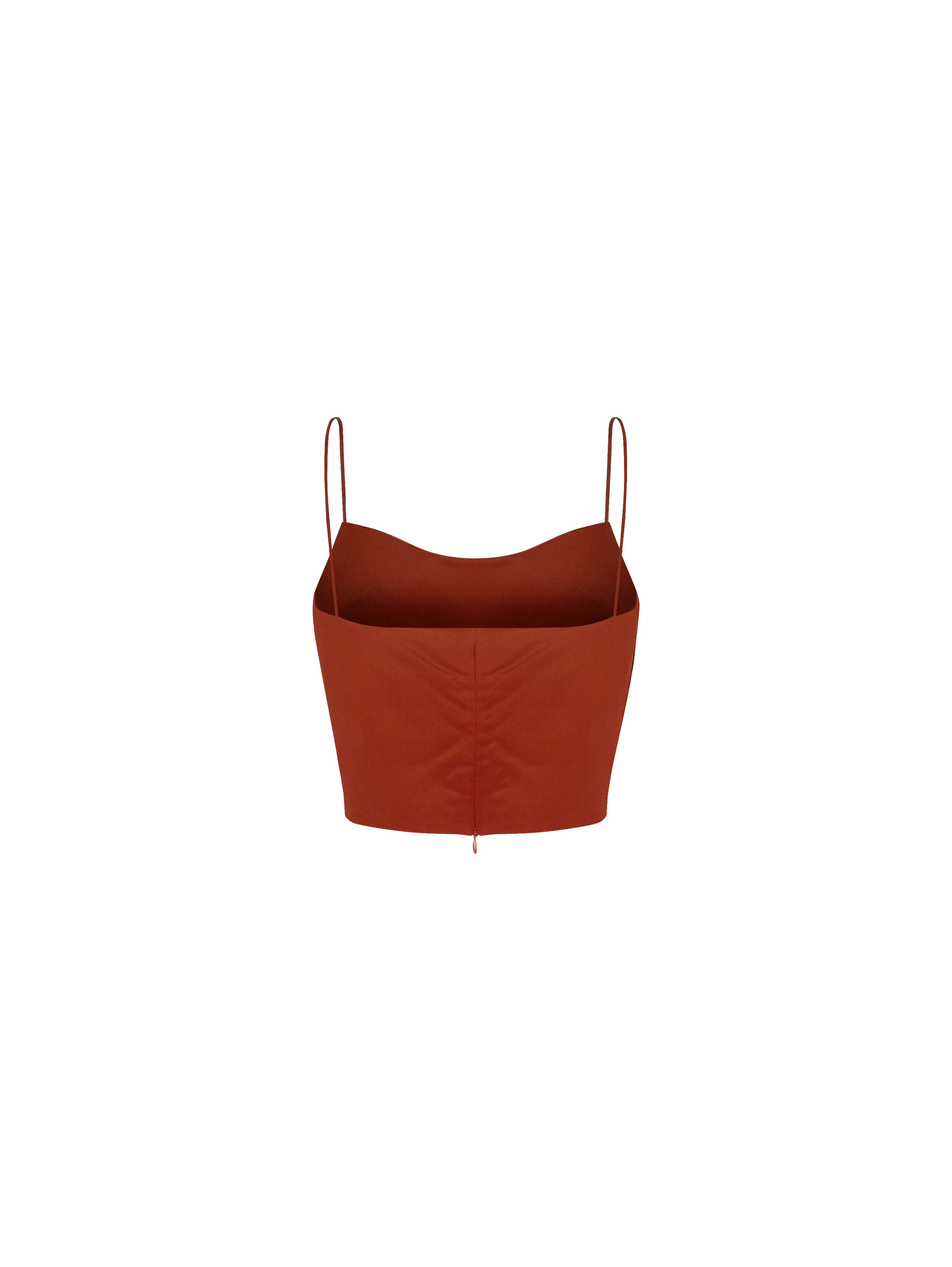 Draped Burgundy Silk Top