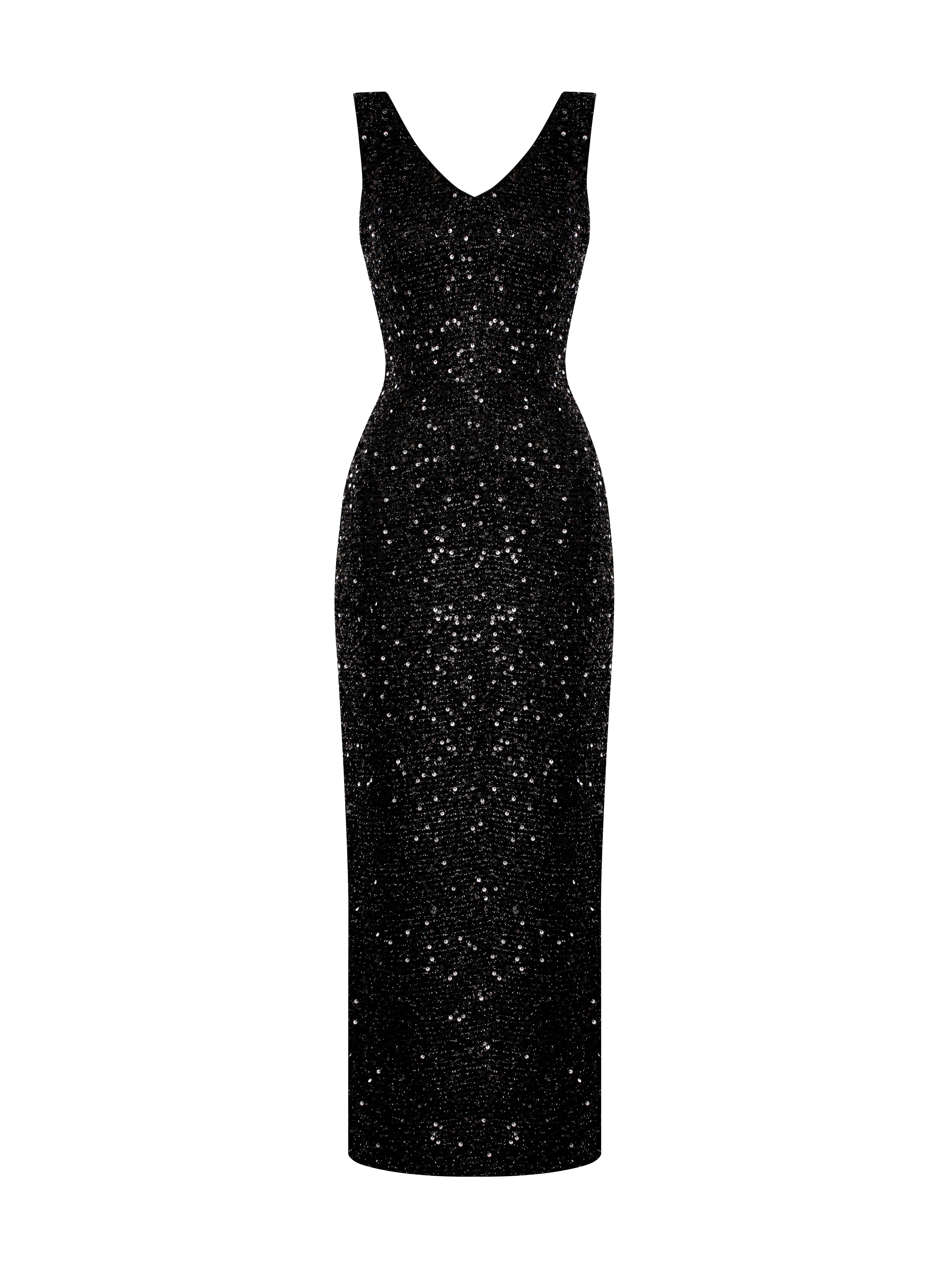 Nox Black Sequin Dress