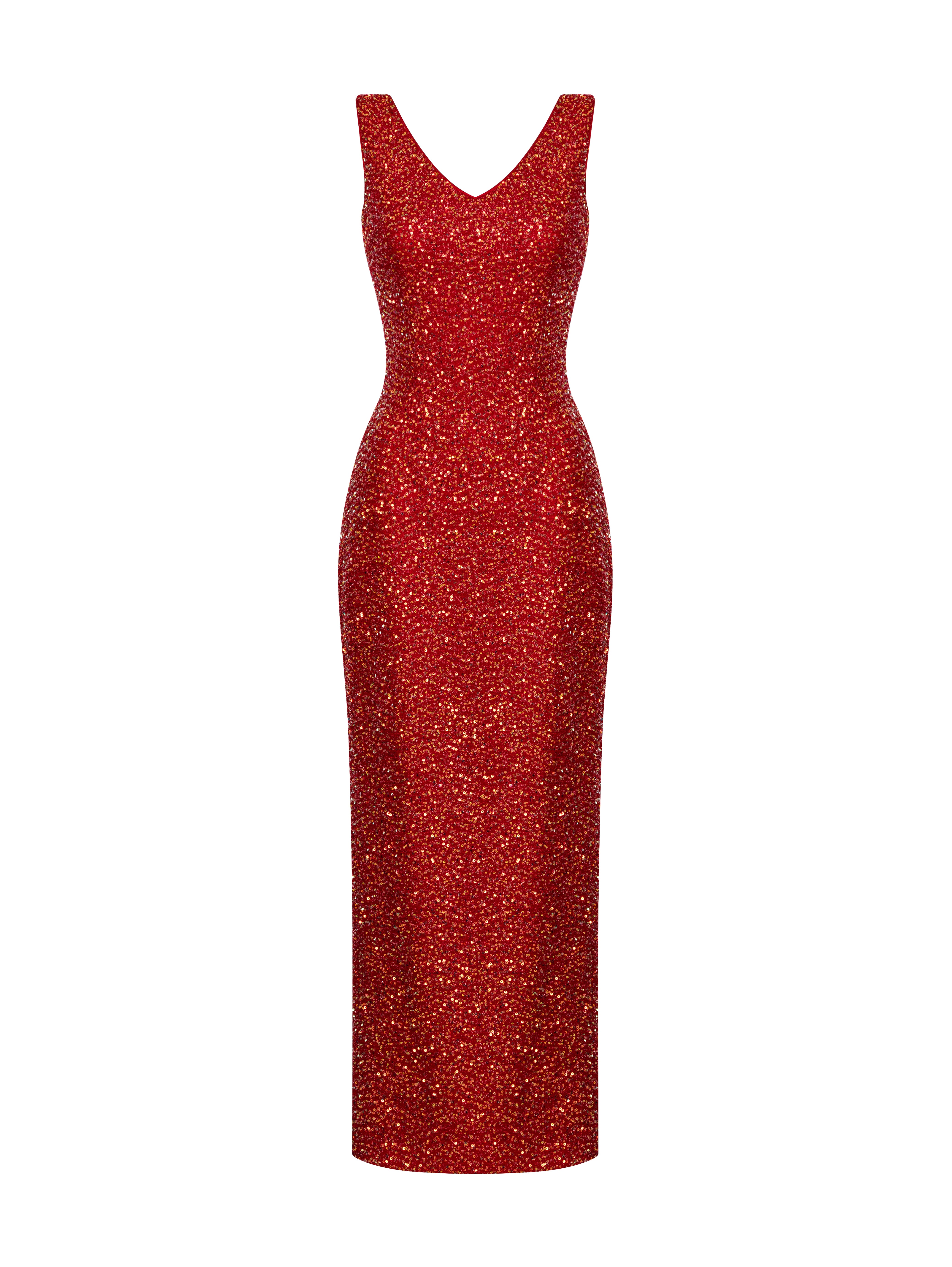 Riva Red Sequin Dress