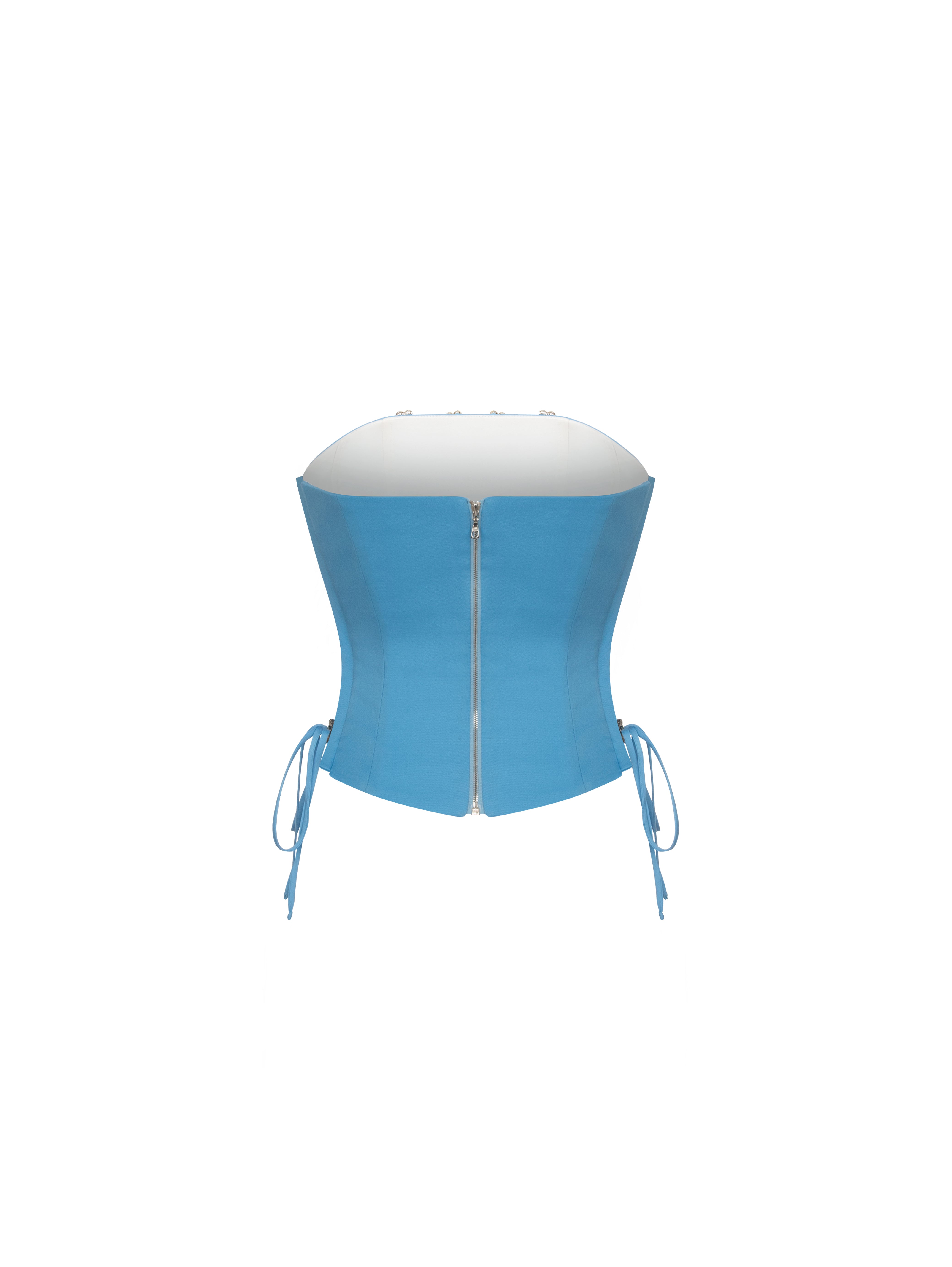 Blue Crystal Corset