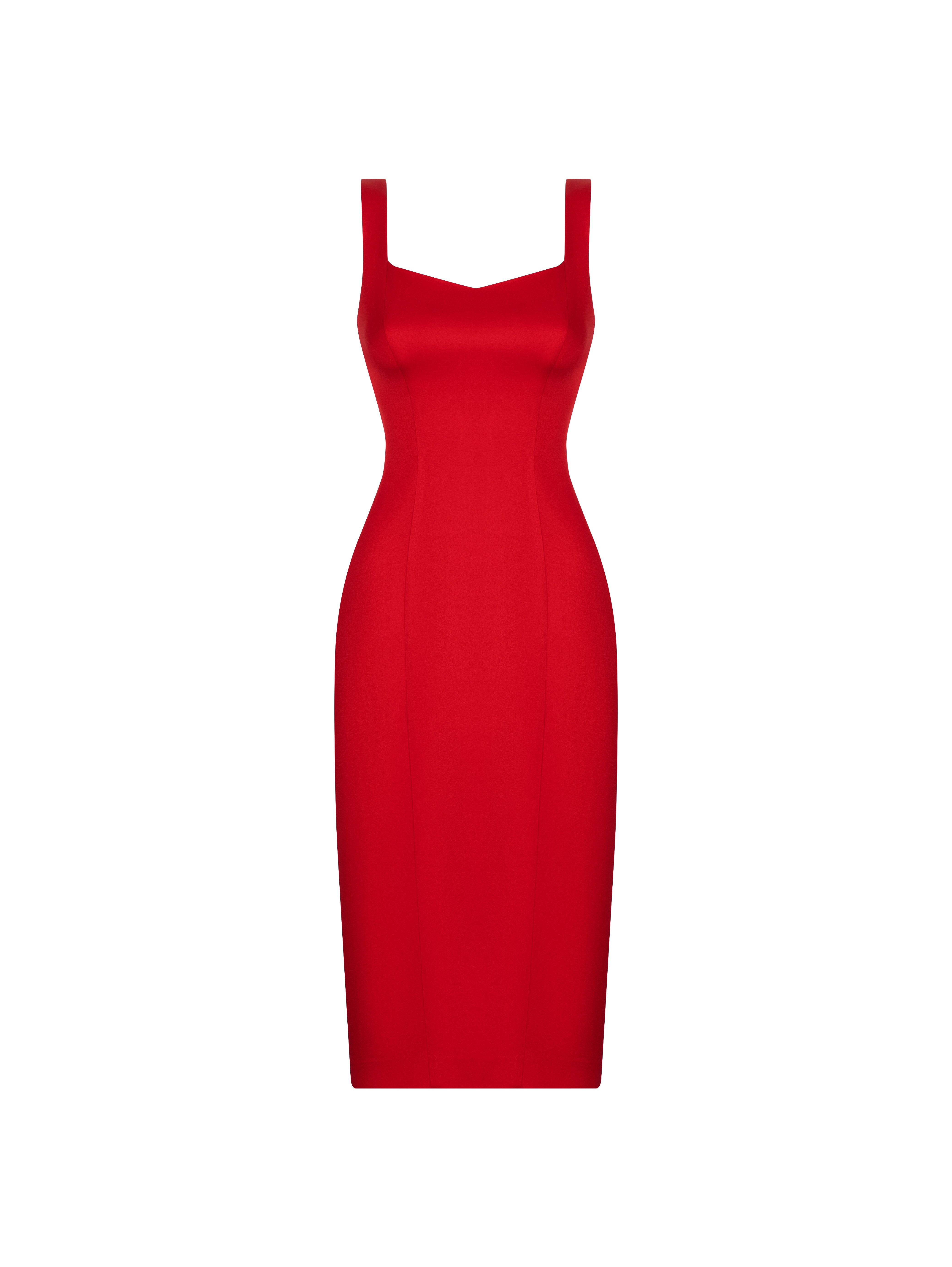 Dress Midi Red