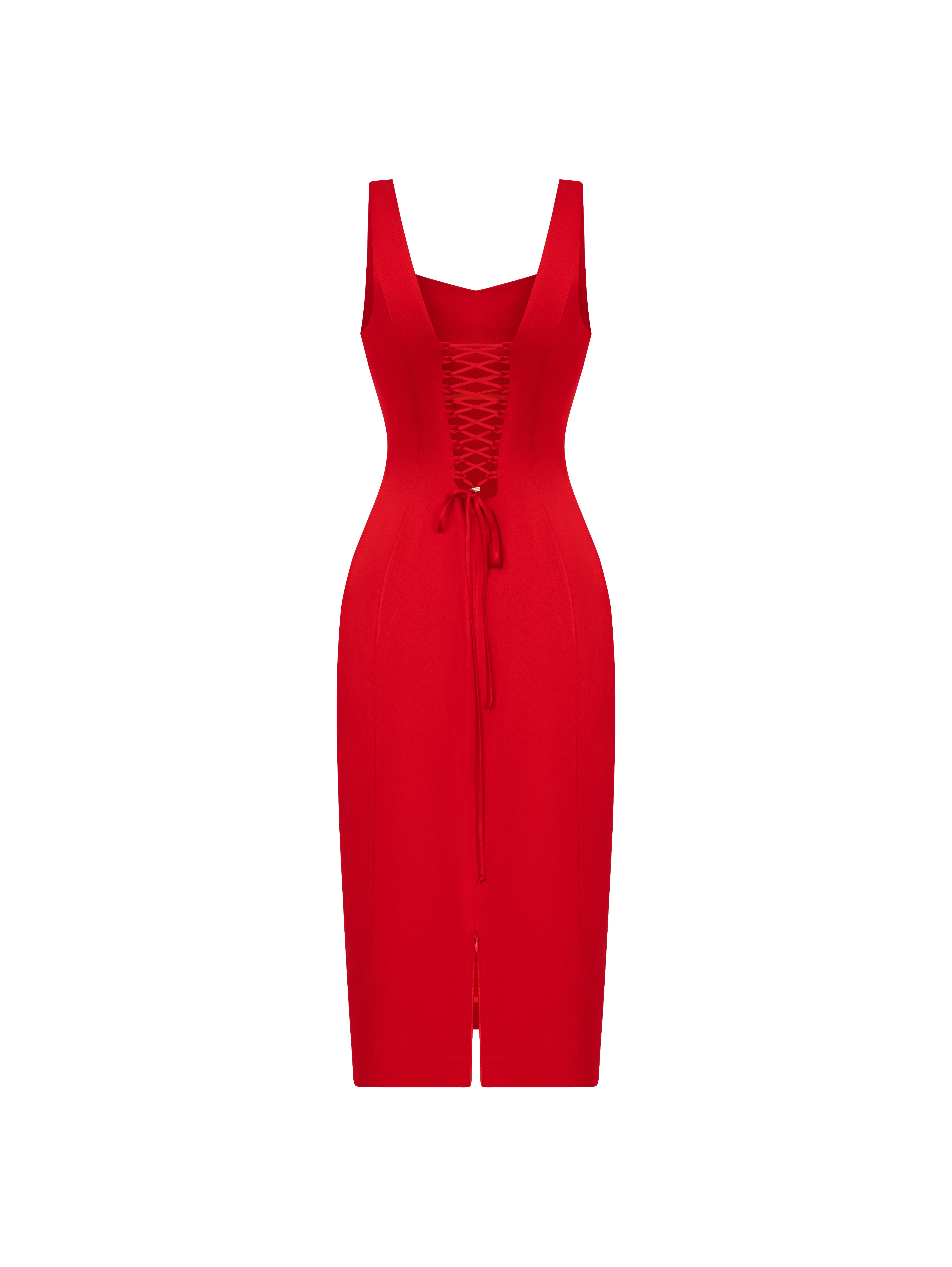 Dress Midi Red