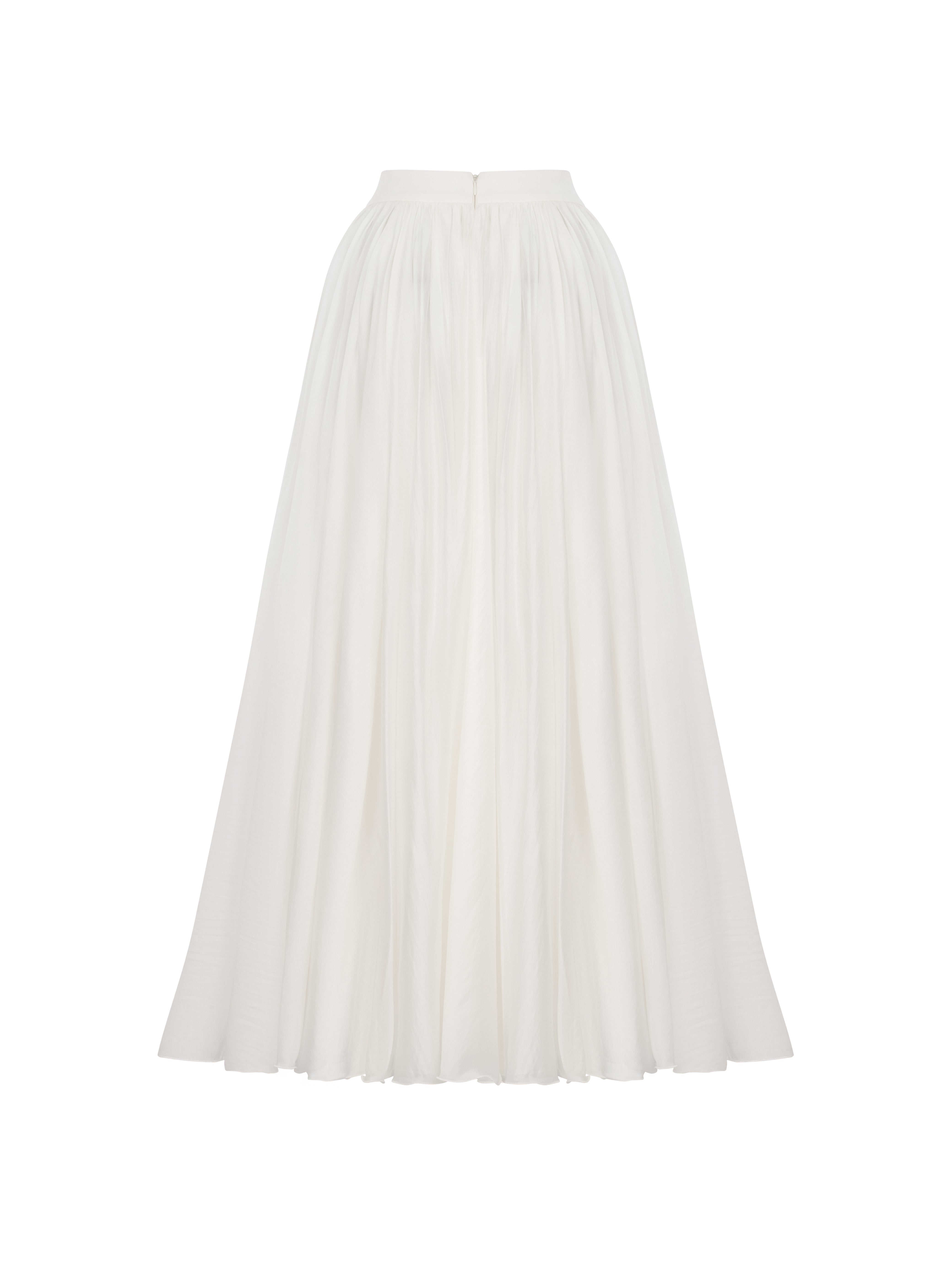 Long White Skirt