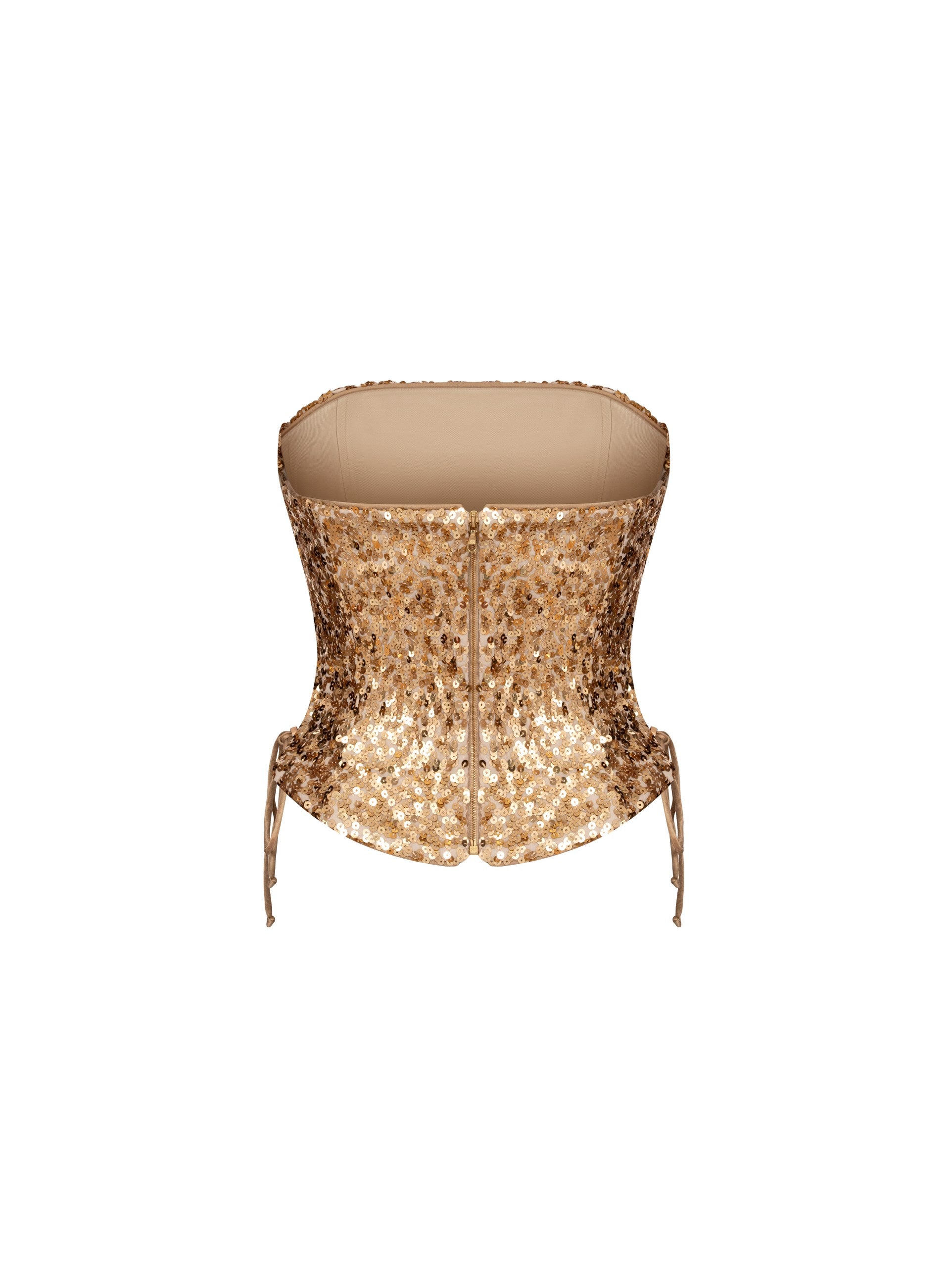 Golden Sequin Corset