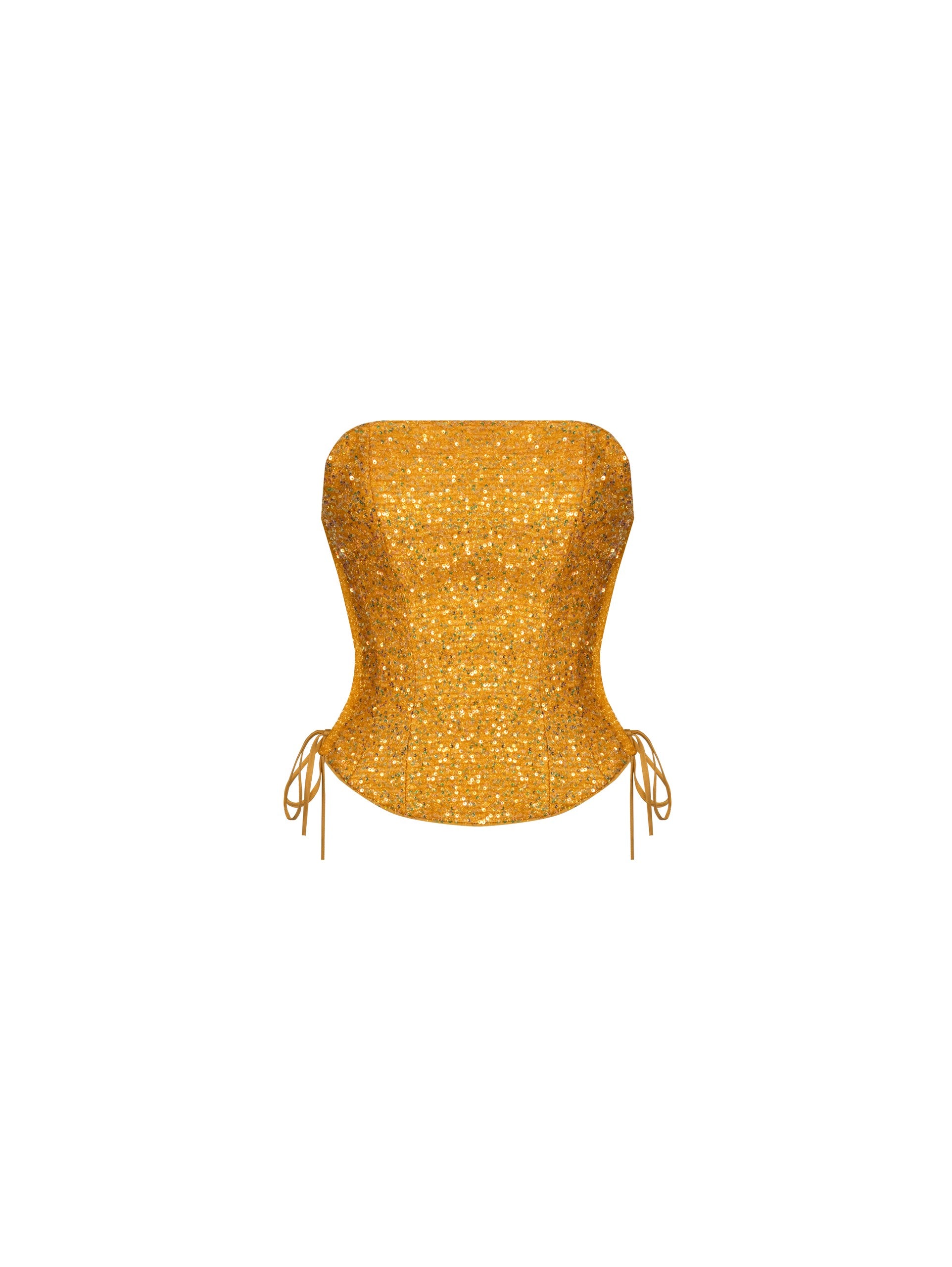 Lina Yellow Sequin Corset