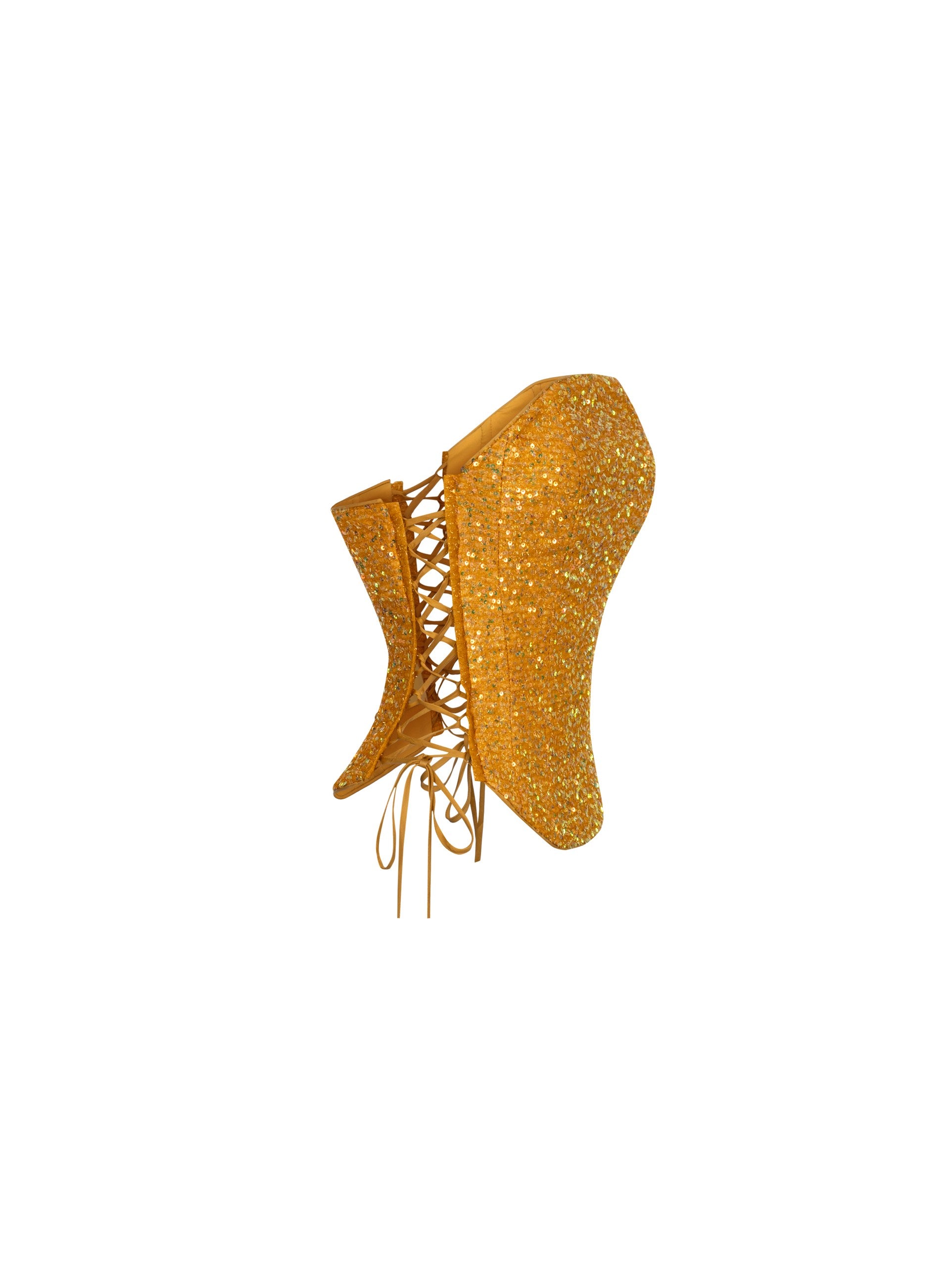 Lina Yellow Sequin Corset
