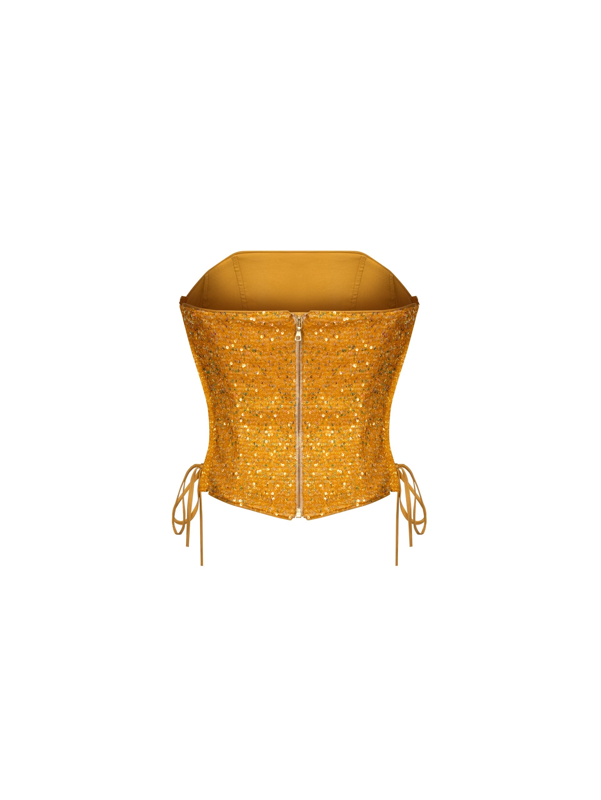 Lina Yellow Sequin Corset