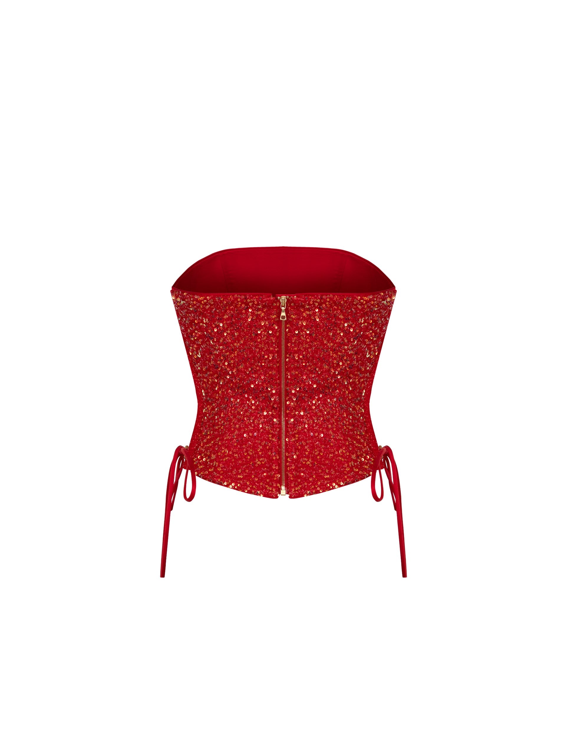Riva Red Sequin Corset