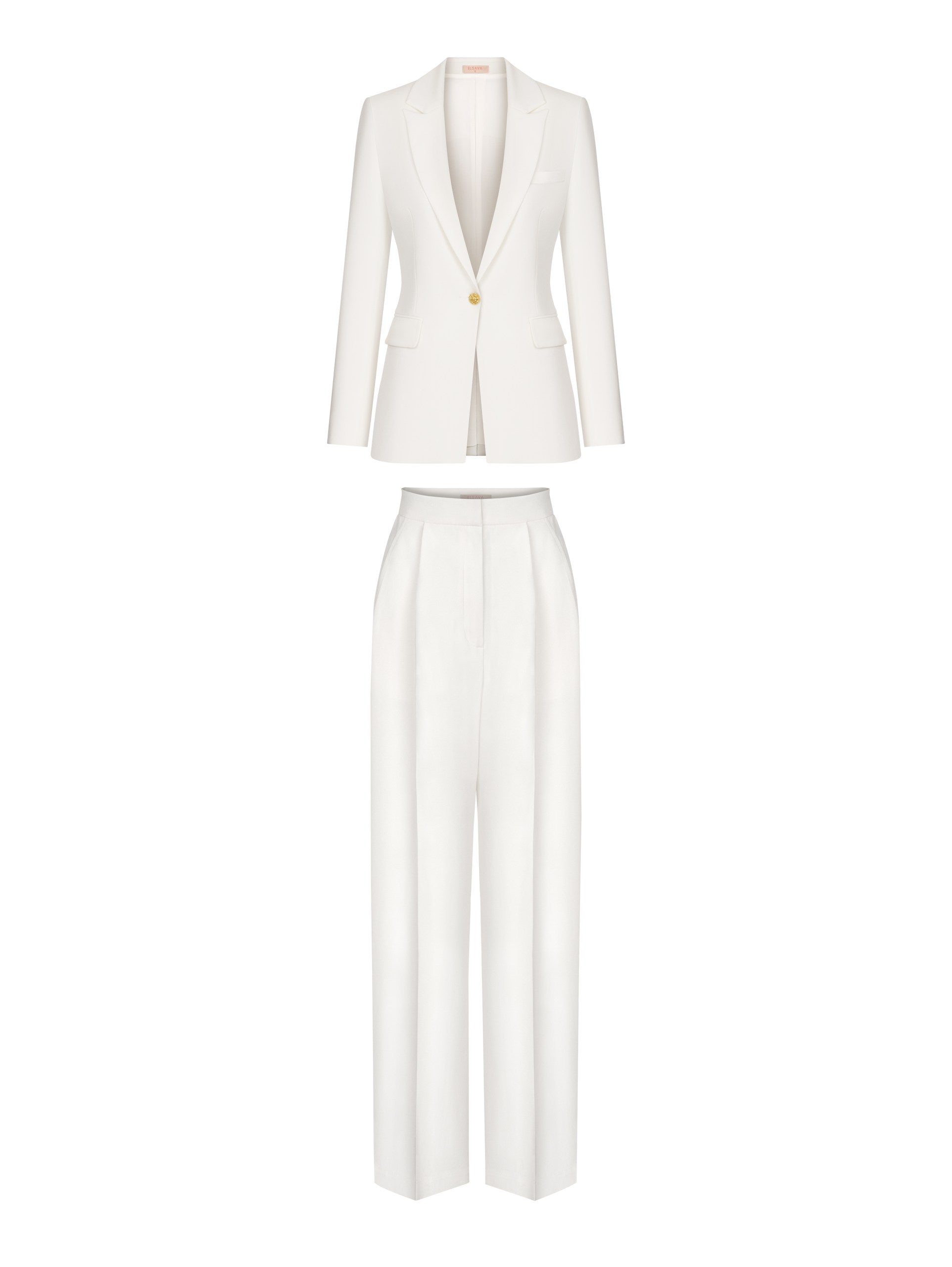White Jacket and Trousers Co-ords