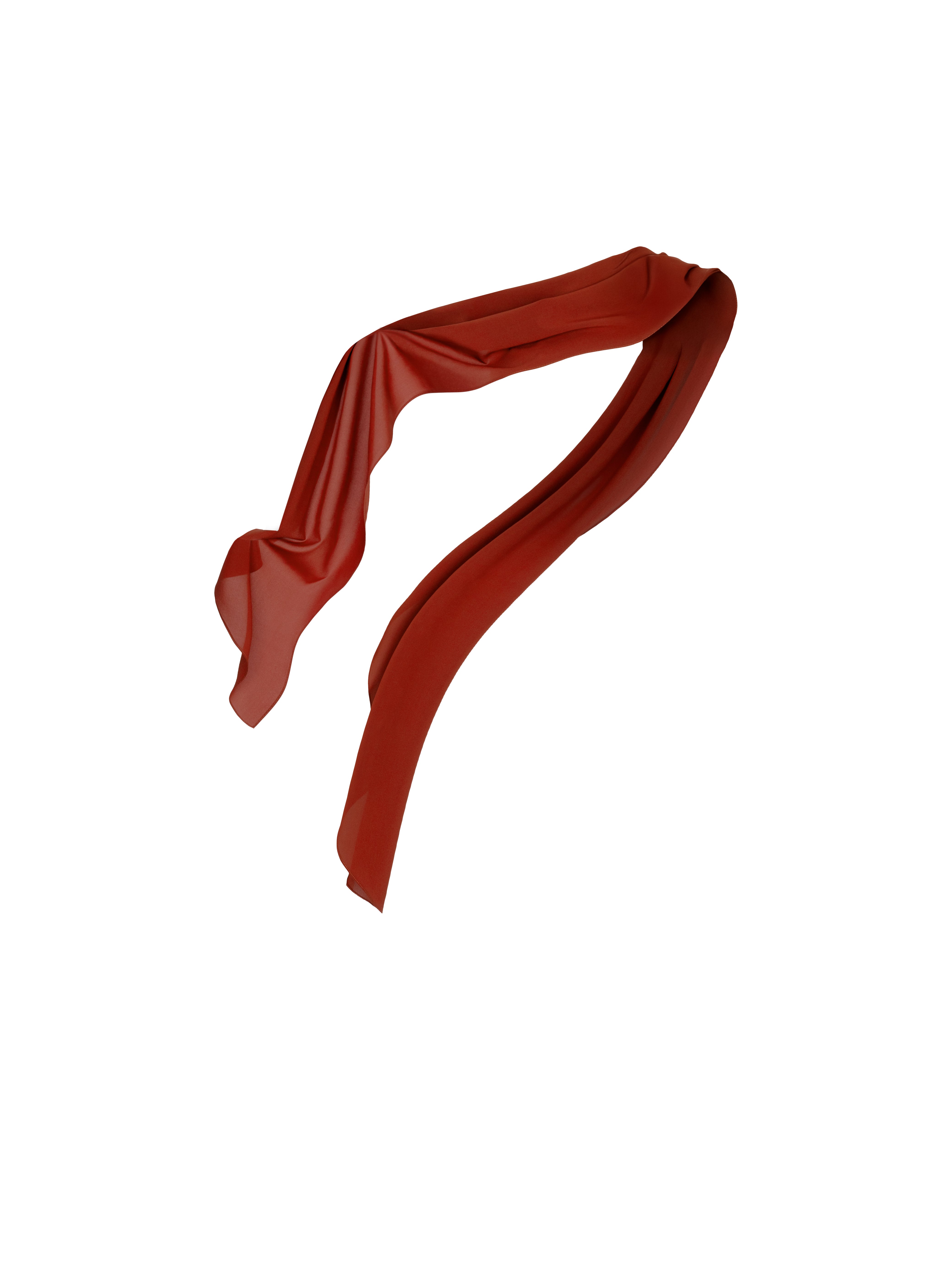 Draped Burgundy Silk Top