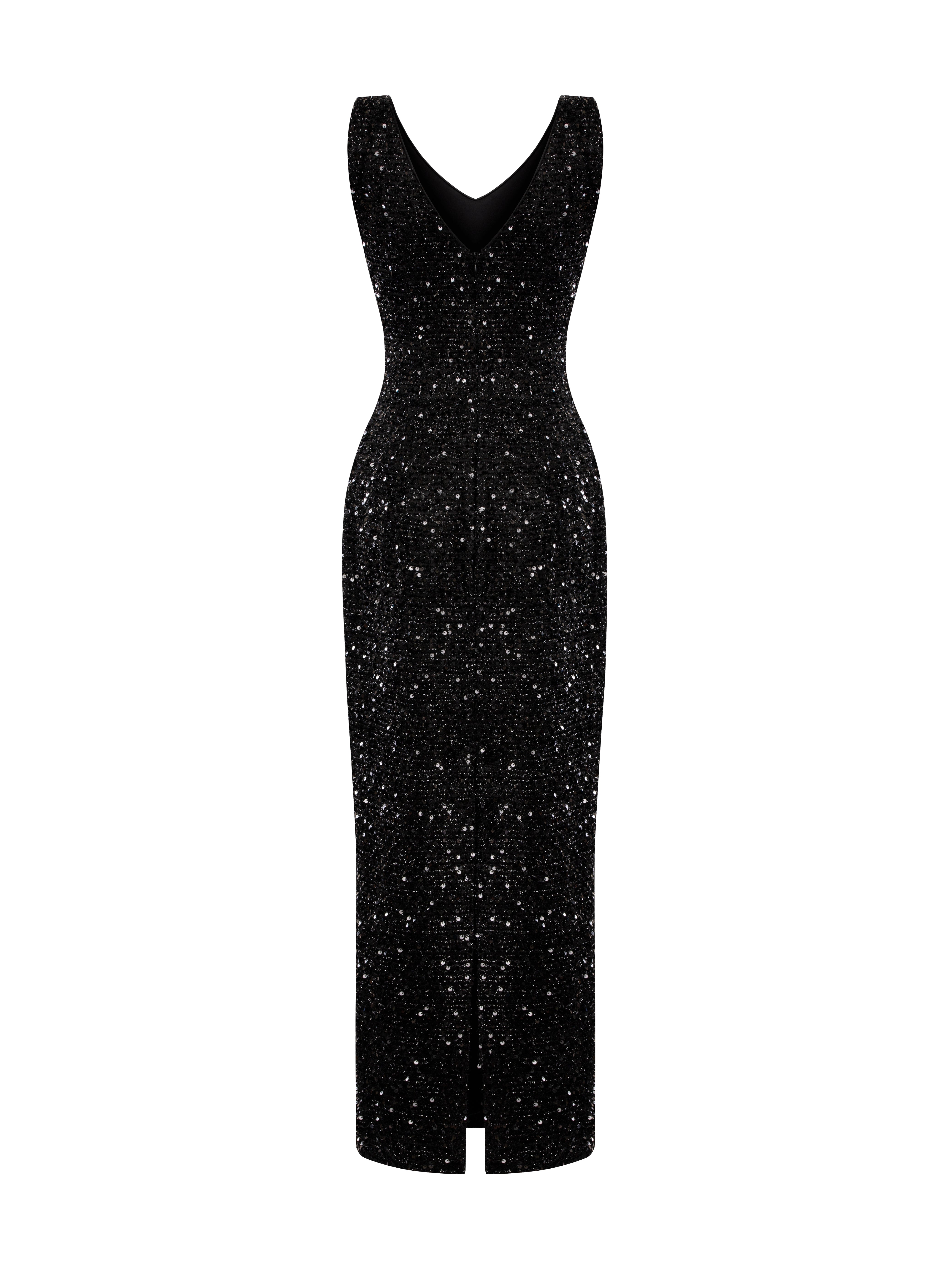Nox Black Sequin Dress