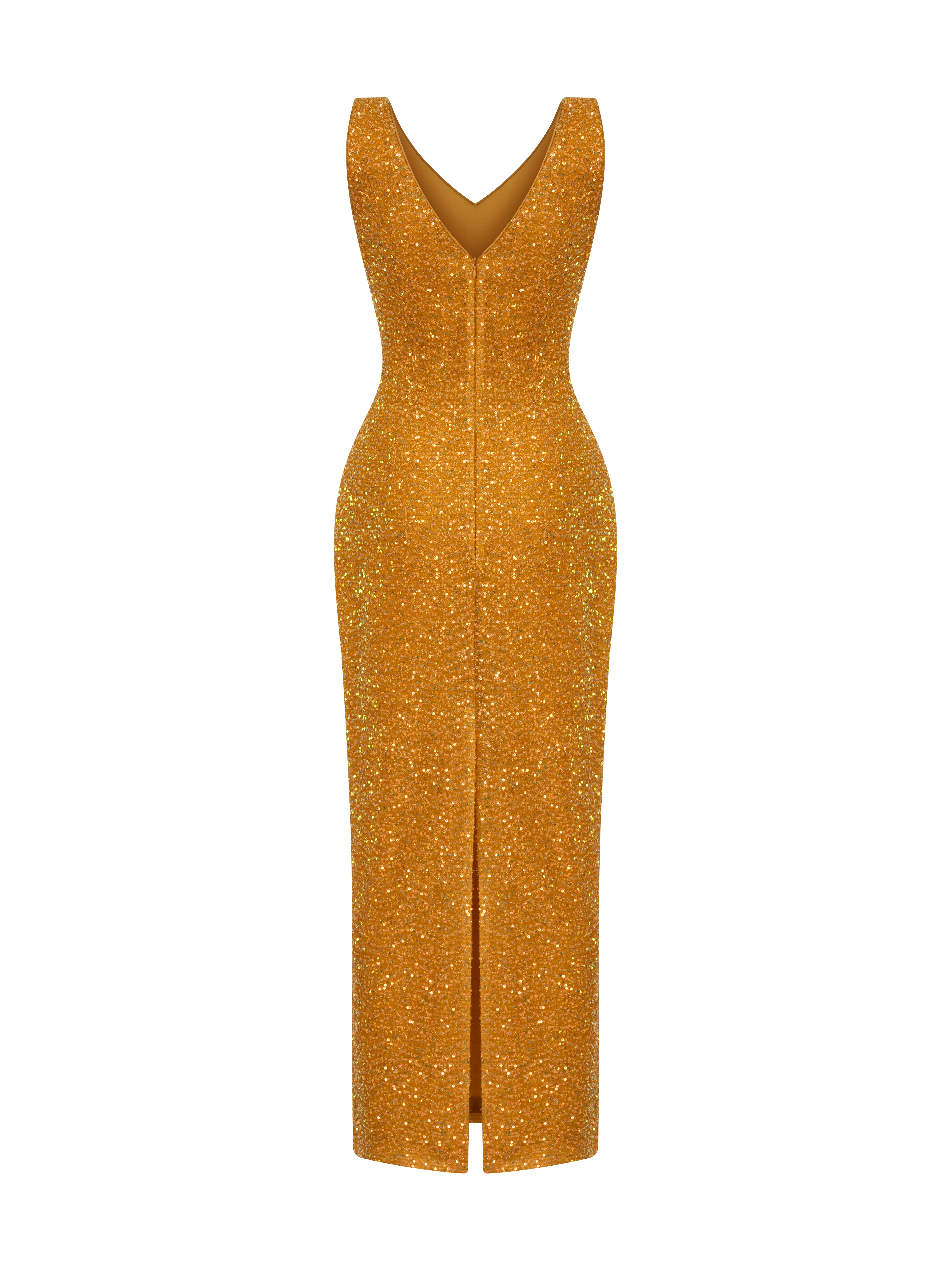 Lina Yellow Sequin Dress