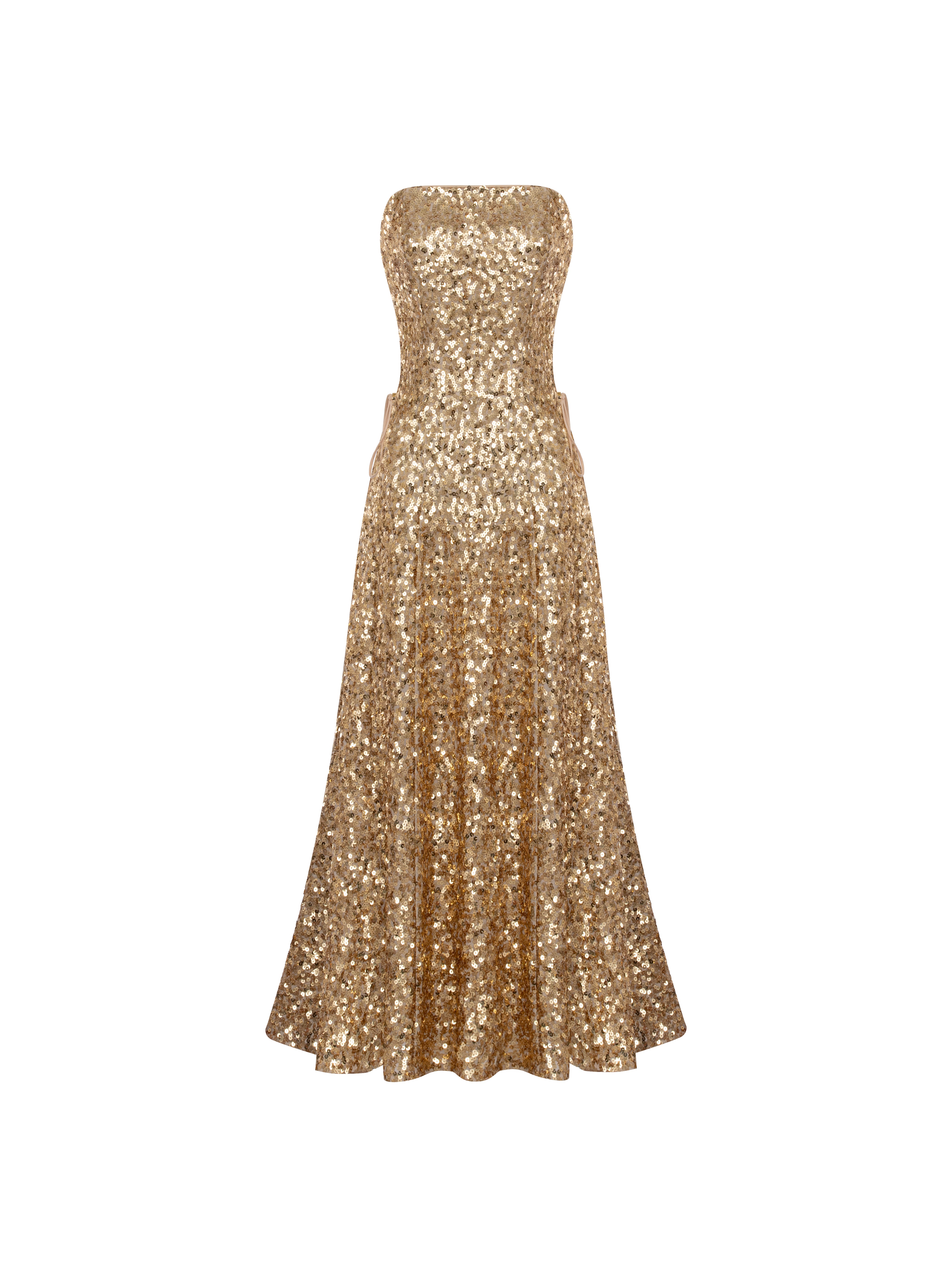 Golden Long Dress