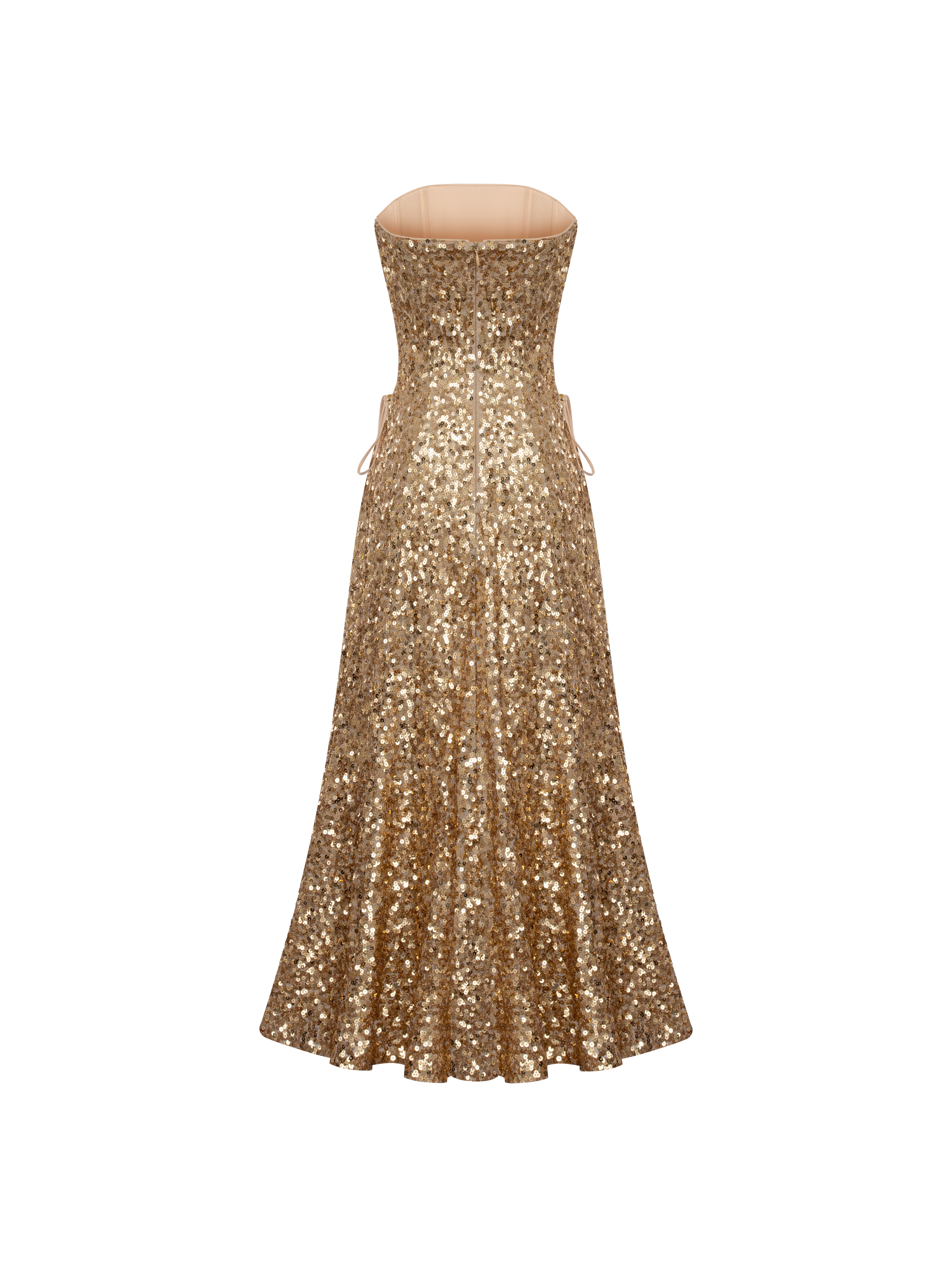 Golden Long Dress
