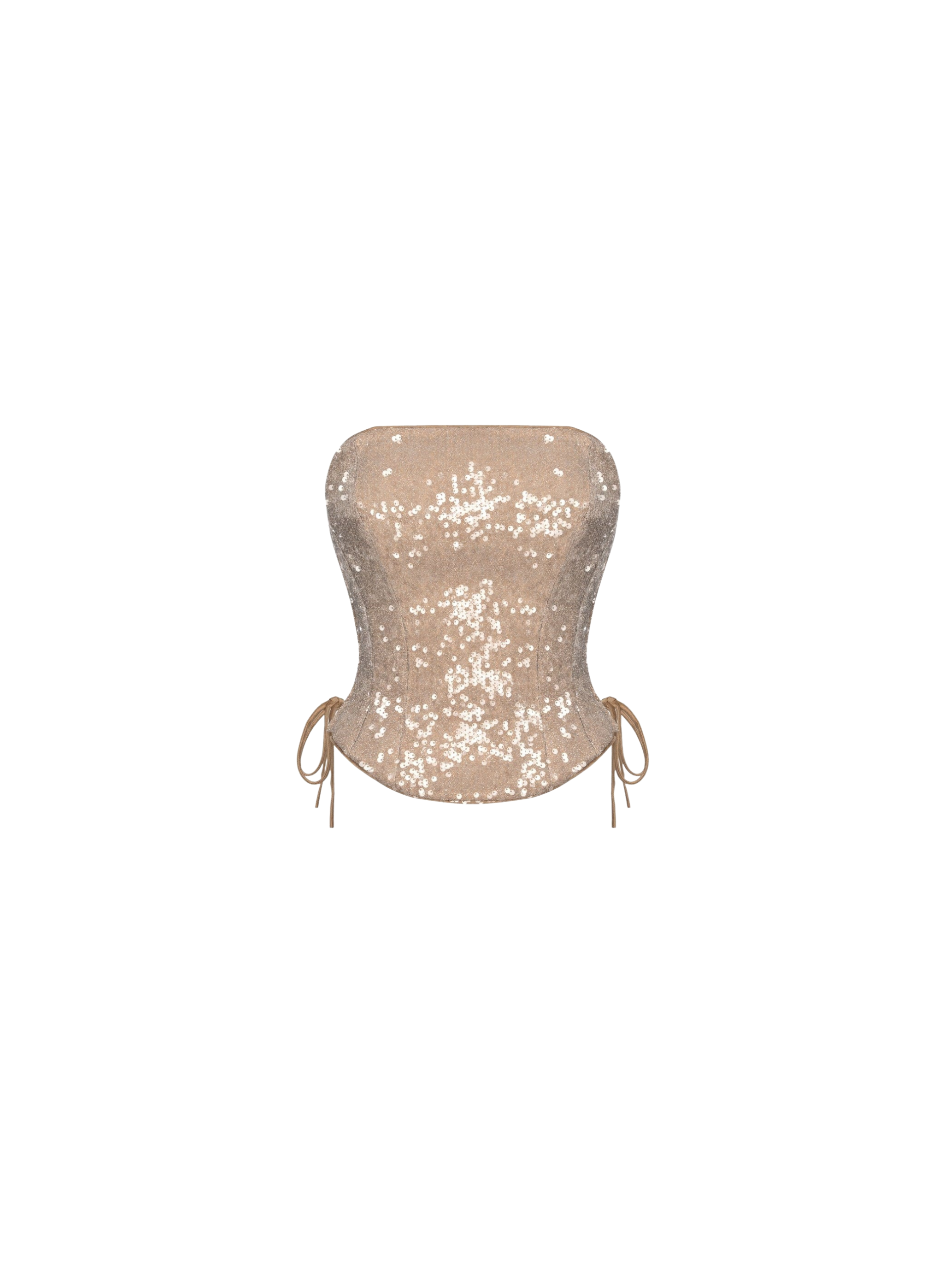 Riva Silver Sequin Corset