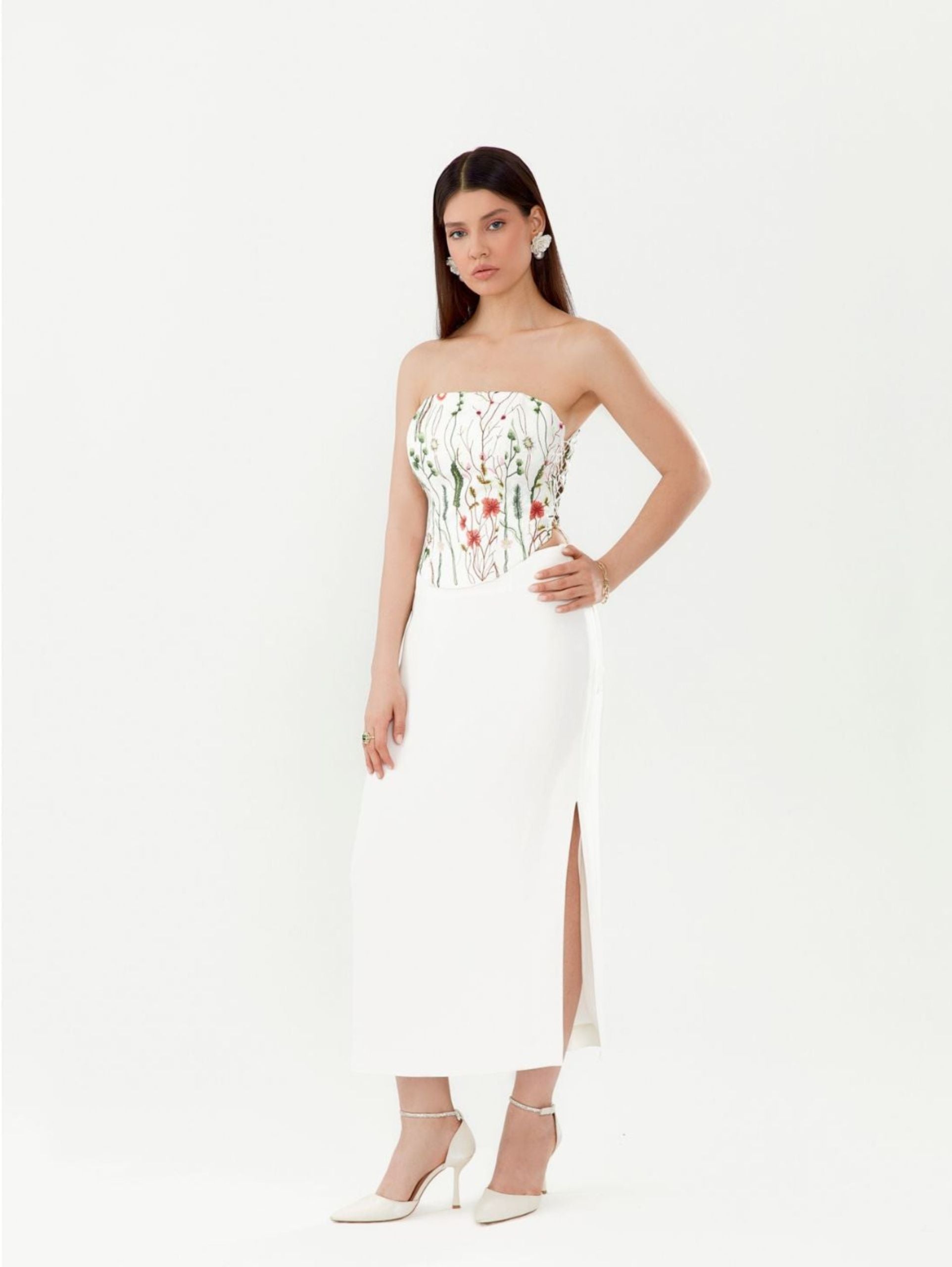 Flora Silk Corset