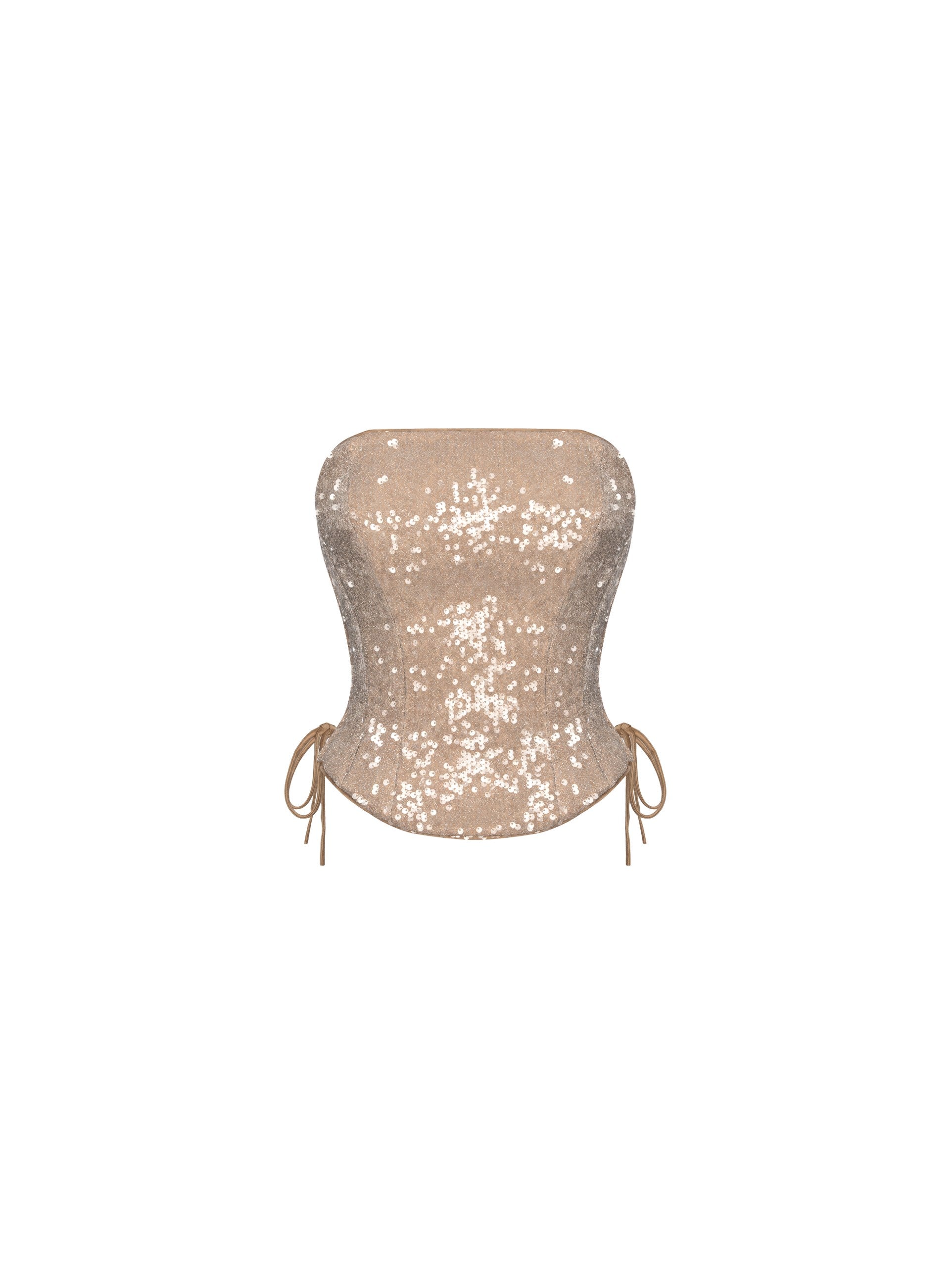 Riva Silver Sequin Corset