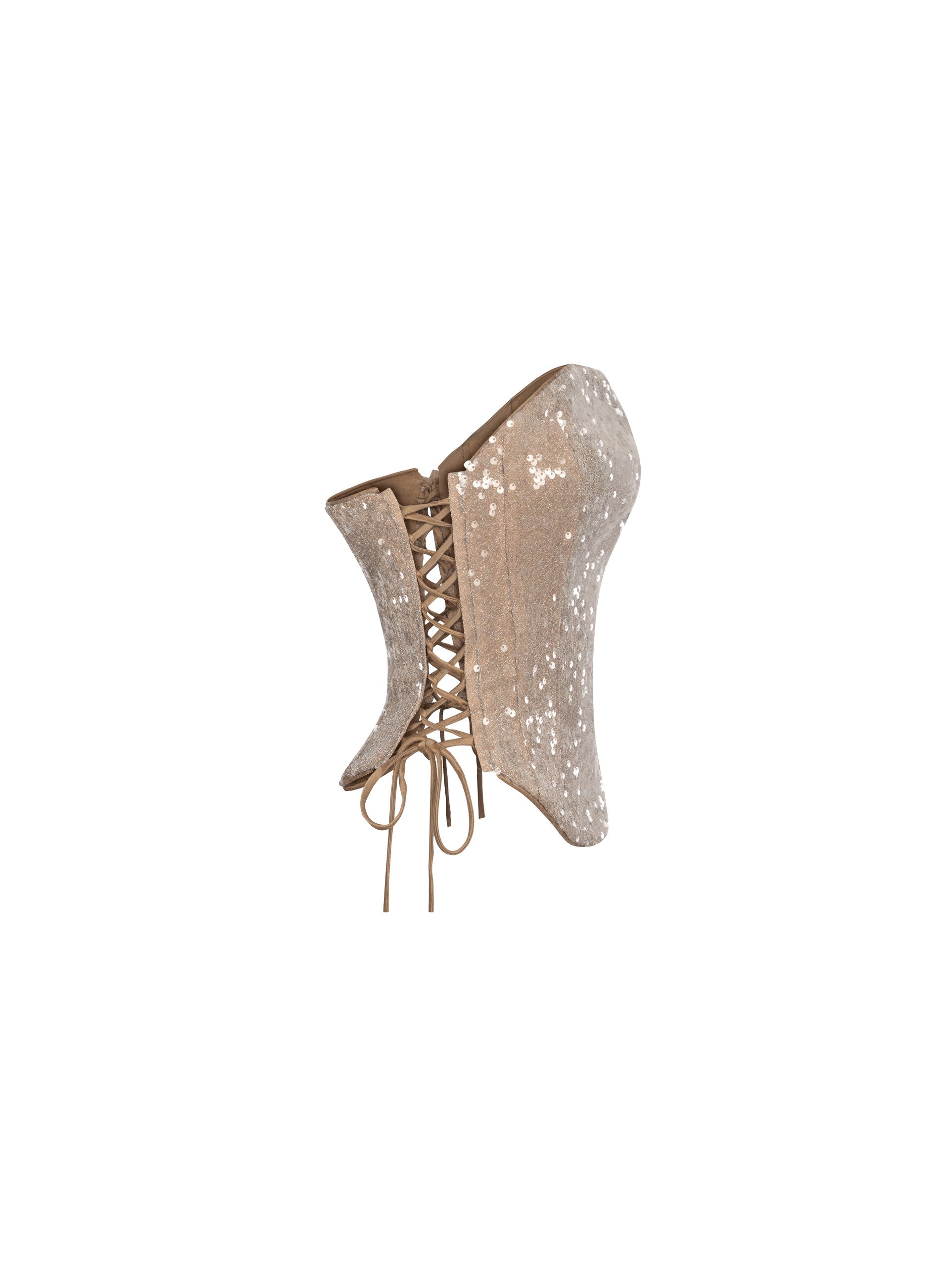 Riva Silver Sequin Corset