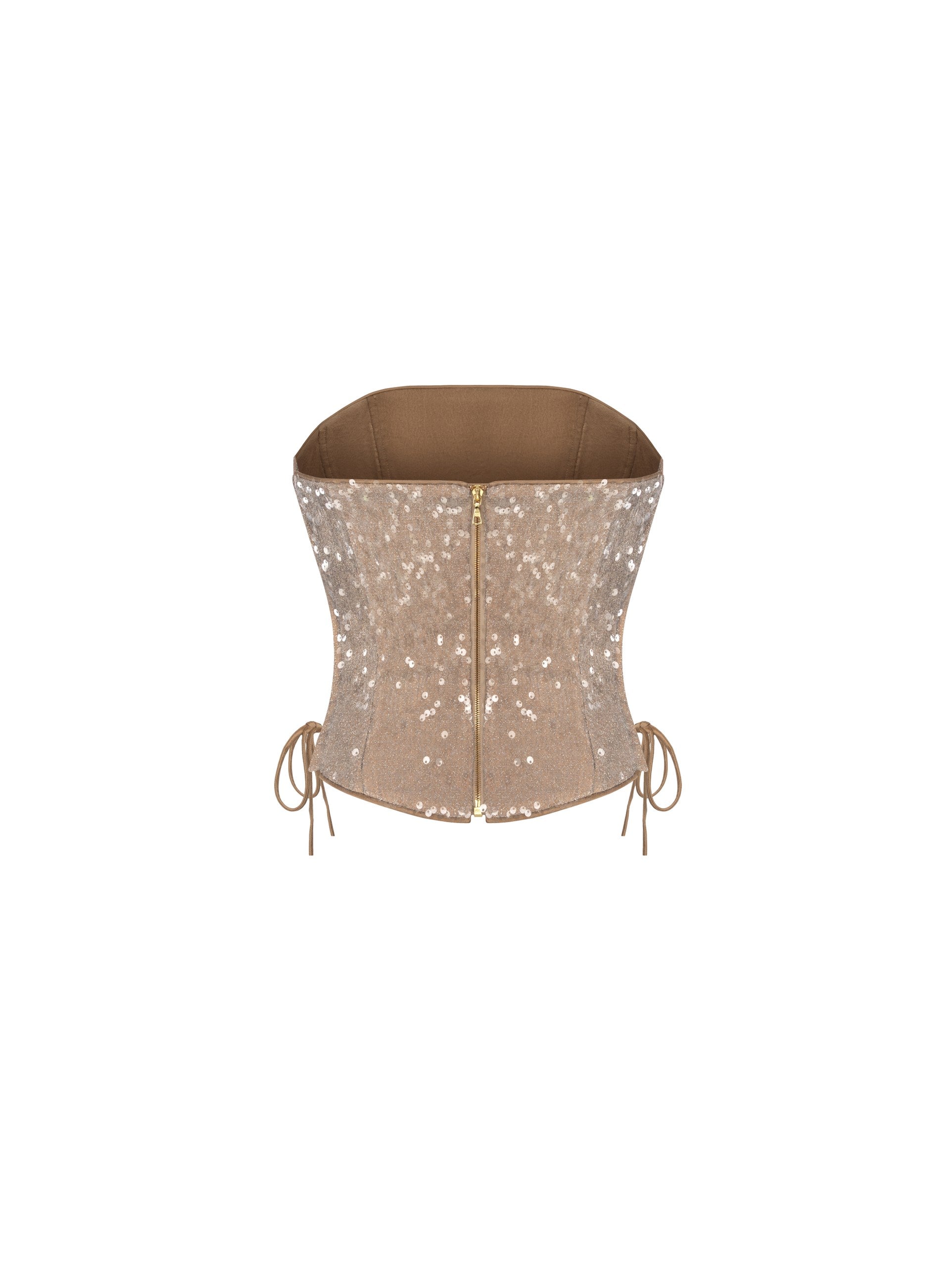 Riva Silver Sequin Corset