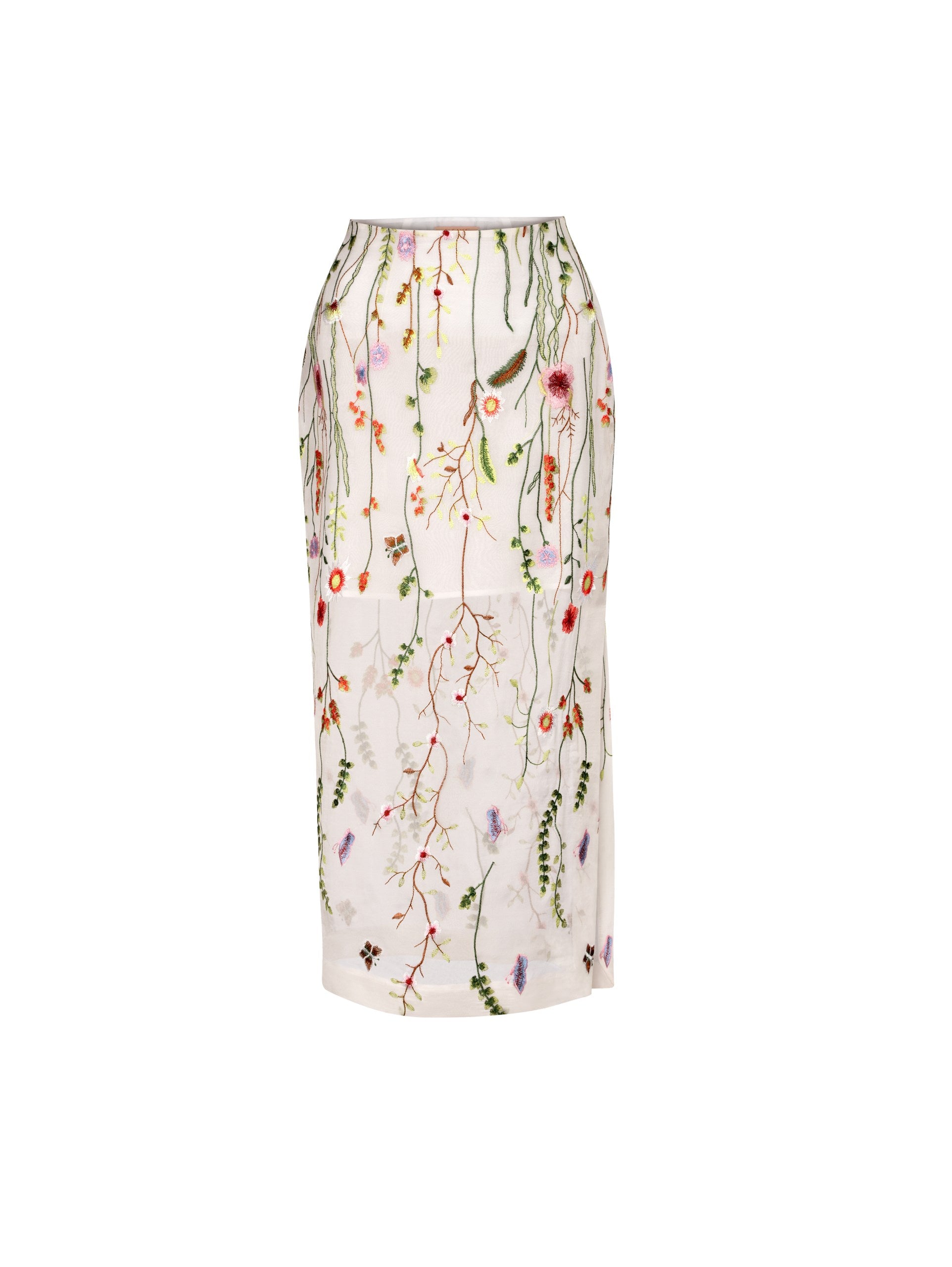 Flora Silk Skirt